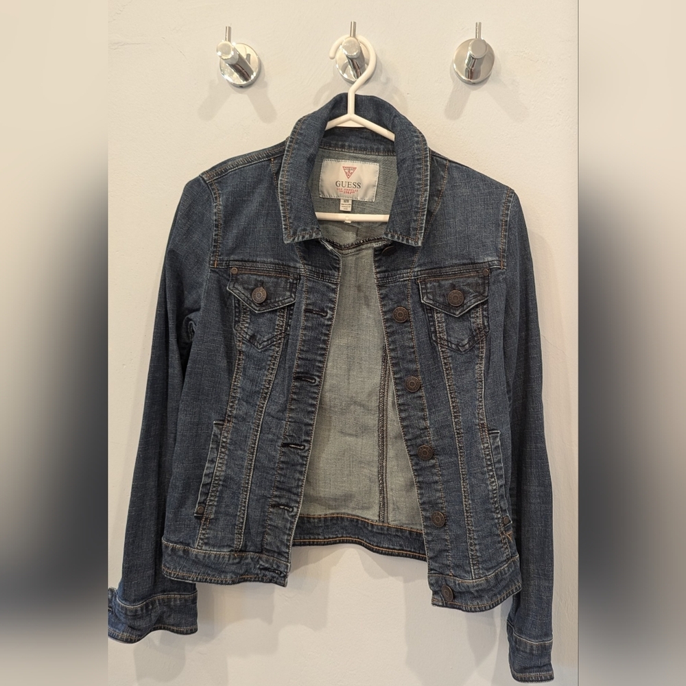 Guess Blue Jean Jacket Classic Denim Style